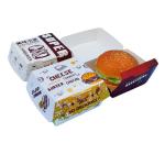 Food Packaging Burger Box with Custom Logo Paperboard Material