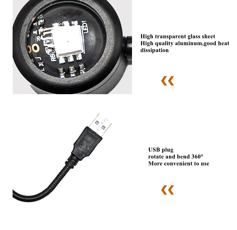Sunset Projection Lamp USB Led Night Light Romantic atmosphere Lamp for Home Background Wall Decoration Colorful Lamp