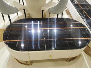 Quality Faux Marble Tabletop Modern Tv Stand , Easy Maintenance Contemporary Tv Cabinet wholesale