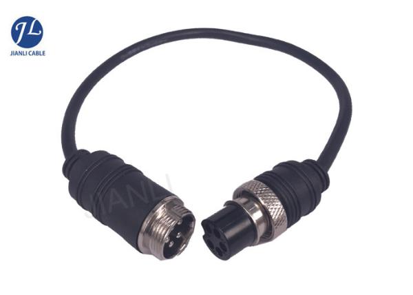 Waterpoof GX16 5Pin Aviation Cable Male To Male Connector Reversing Camera