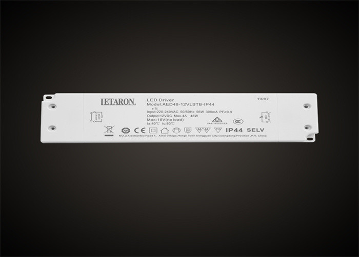 48W IP44 LED Driver 24VDC Super Slim With TUV Certification