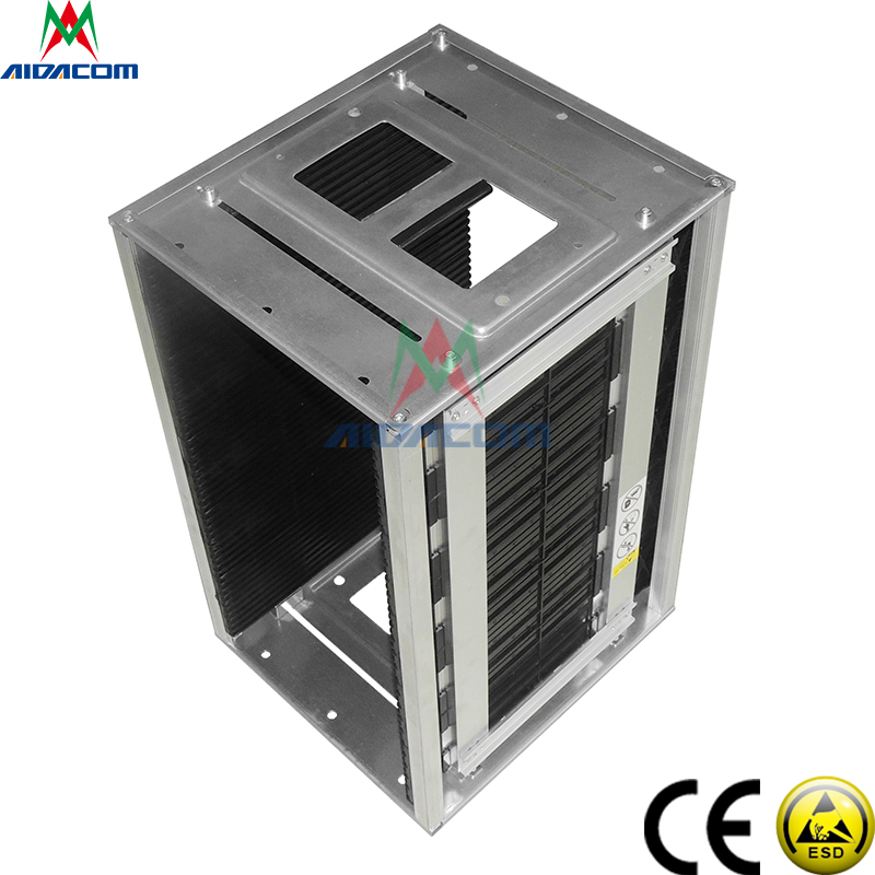 Traceless 10e6 Ohm Metal Plastic ESD Magazine Rack