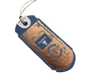 Quality Fluorescent Recycled Cardboard Swing Tags Custom Logo Gravure Printing wholesale