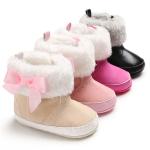 2019 winter warm plush 0-2 years girl princess baby booties newborn