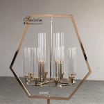 Five Candle Candlestick Candelabra Metal Floor Standing 120cm