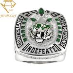 Custom logo sport championship ring steel football championship rings for Kids,