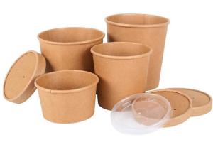 Quality 6oz 8oz 10oz Disposable Paper Bowl and Box for Fast Restaurant Take Away Packaging wholesale