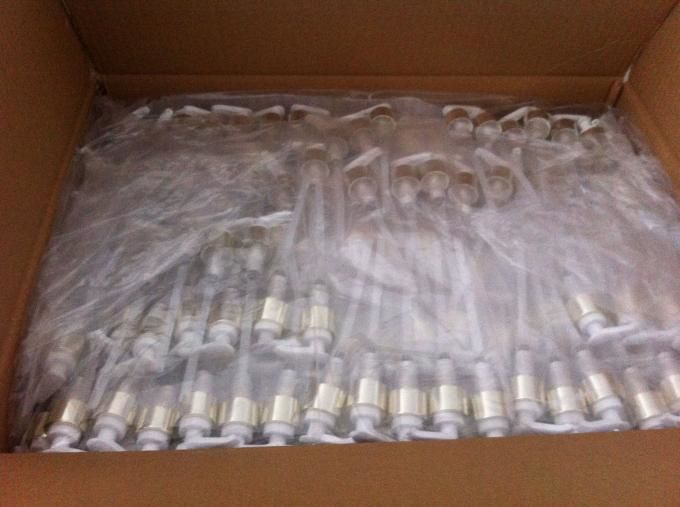 33mm Ribbed PP Soap Dispenser Replacement Pump , Plastic Pump Shampoo Dispenser 1