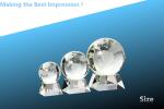 crystal globe award/world globe award/crystal award/crystal globe trophy/glass
