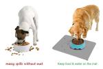 Cute Little Paw Design Dog Water Bowl Mat , Non - Slip No Mess Pet Feeding Mat