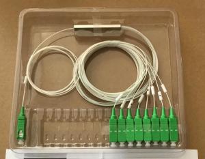 Quality CATV 0.9mm Fiber Optic PLC Splitter With LC ST FC Connector wholesale