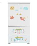 Metal Steel Home Furniture Smart Picture Design Children Wardrobe Cabinet For
