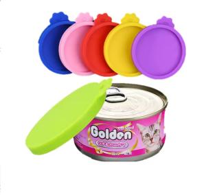 Quality BPA Free Silicone Dog Food Can Covers Pet Food Can Lid 1 Fit 3 Standard Size Food Cans wholesale