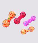 Soft Rubber Bone Dog Vinyl Pet Toys Non Toxic 20cm Length 43 Gram EN71