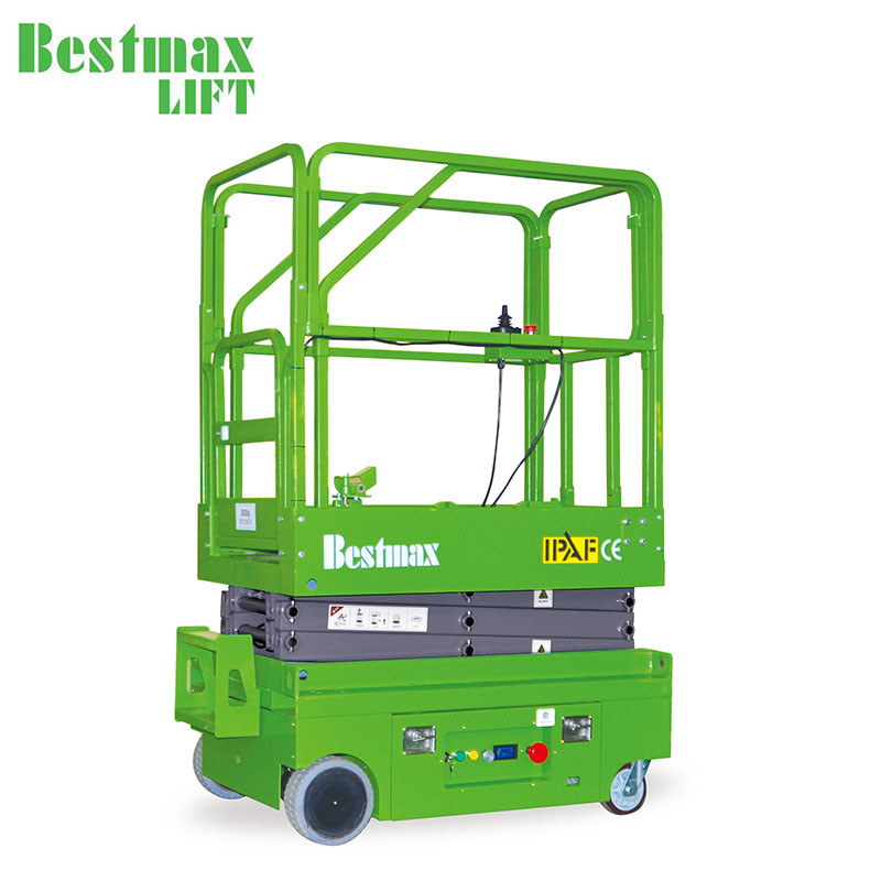 Mini Model Self Propelled Scissor Type Lifter With Small Wheels , Small Scissors Lift