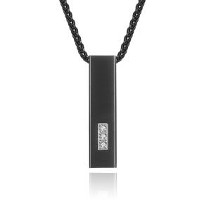 Quality Fashion Jewelry Men's Cuboid Stainless Steel Necklace Stainless Steel Cross Pendant Chain Necklace for Men Women 22-24 Inches wholesale