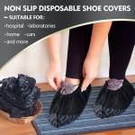 Black Non-Woven Fabric Breathable PE Cloth Slip Resistant Disposable Boot Shoes