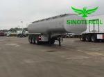 3 Axles Fuel Tank Semi Trailer 50cbm Oil Tanker Trailer Mn Steel