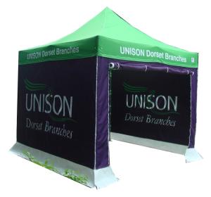 Quality Anti UV 4X4 Marquee Canopy Tent CMYK Heat Transfer Printing With Wall wholesale
