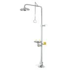 ABS coating Anti-corrosion SS 304 conbined Emergency safety shower and eyewash