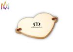 SS304 Engraved Heart Charm
