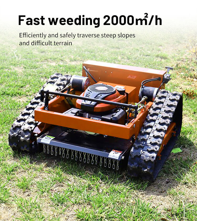 Public Gasoline Powered Robotic Remote Control Lawnmower 4 Stroke
