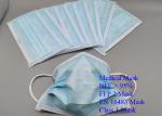 Adjustable Nose Piece Mouth Mask Disposable , Flexible Medical Face Mask