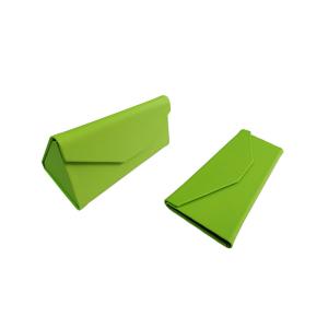 Quality Green Foldable Triangle Storage Glasses Case Sunglasses Packaging Box wholesale