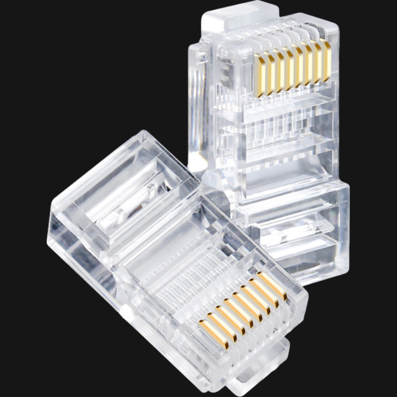 Male RJ45 Connector Pure Copper Conductor RG45 Cat 5e 6 7 Ethernet Cable 8p PC Female