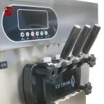 50Hz Three Flavor Soft Ice Cream Maker Machine 25 Liters with Electric Power