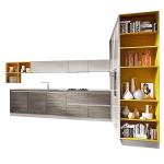 Wood Wall Hanging Cabinets Kitchen Finished Prefabricated Modular Solid Wood