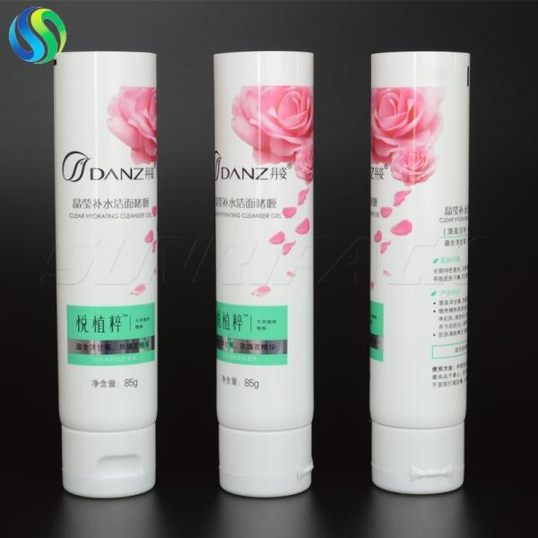 85g cleanser gel cosmetic tube, 3oz white plastic tube, empty plastic packaging