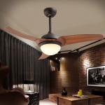 64 Inch luxury Nordic Ceiling Fans American retro ceiling fan creative 5 Blades