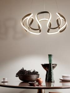 Quality Modern simple curve Art Chandelier Restaurant Restaurant Bar wholesale