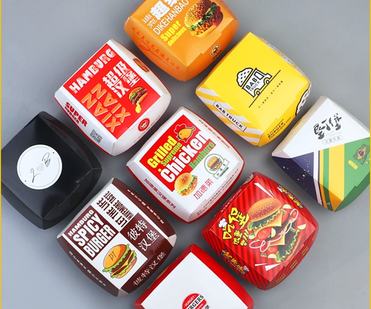 Eco Friendly Burger Box Recycled Materials