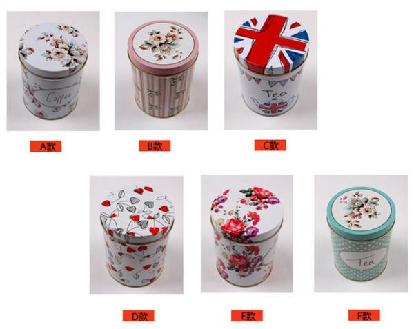 New creative promotional gift customed logo round Cylinder shape tin package
