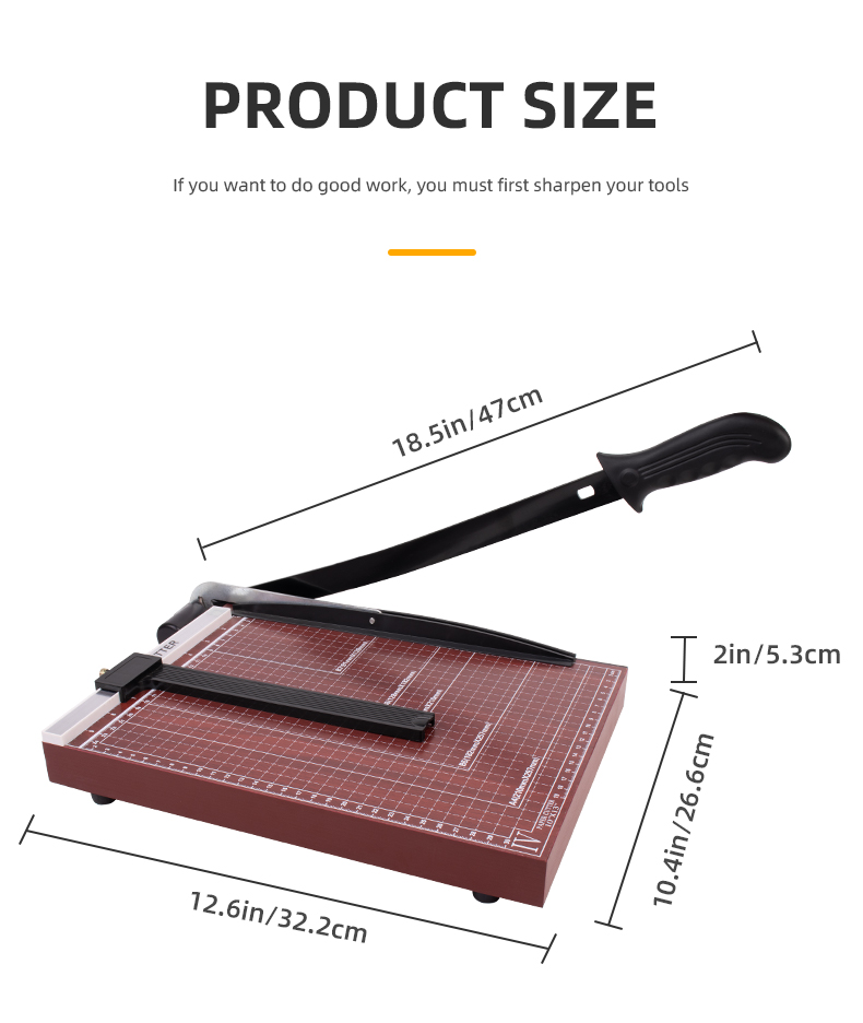 Professional Double Batten Upgraded A4 Manual Paper Cutter Machine for A4 Paper Cutting