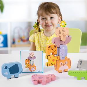 Quality CPC Wooden Block Puzzle Toys Animal Music Balance Folding Height wholesale