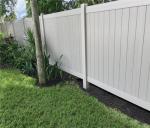 1.8m White Rigid Vinyl Privacy Fence UV Resistance Vinyl Privacey Fence