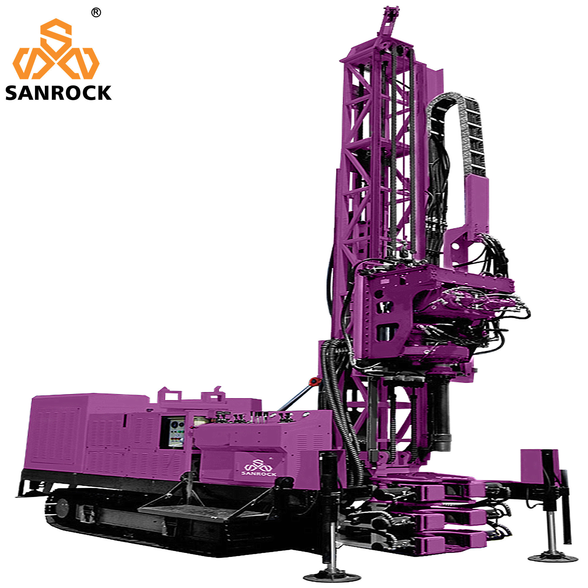 Sonic Drilling Rig Borehole 200m Geological Equipment Hydraulic Core Sample Drilling Rig