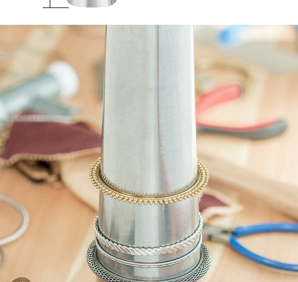 Adjust Bangle Jewelry Accessories Tools Bracelet Mandrel Sizer 70-80mm Diameter