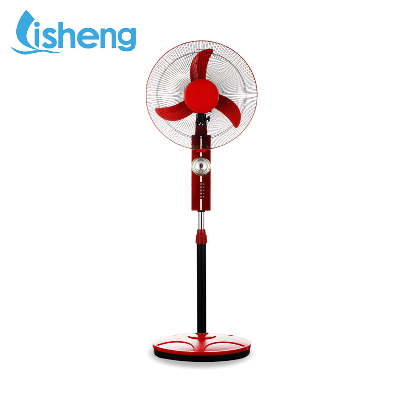 Rechargeable Adjustable Floor Fan With Led Light For Indoor And Outdoor