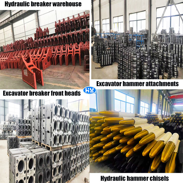 Moil Wedge Point Hydraulic Breaker Spare Parts Chisels Diamond Head Hammer Tools