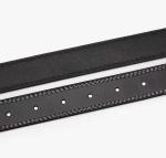 Double Stitching 2.8cm Women's Fashion Leather Belts Screw Pin Buckle
