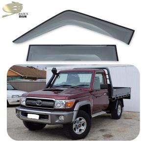 Quality Dark Smoke Window Vent Shades Single Cab For Toyota Land Cruiser Fj70 Fj79 wholesale
