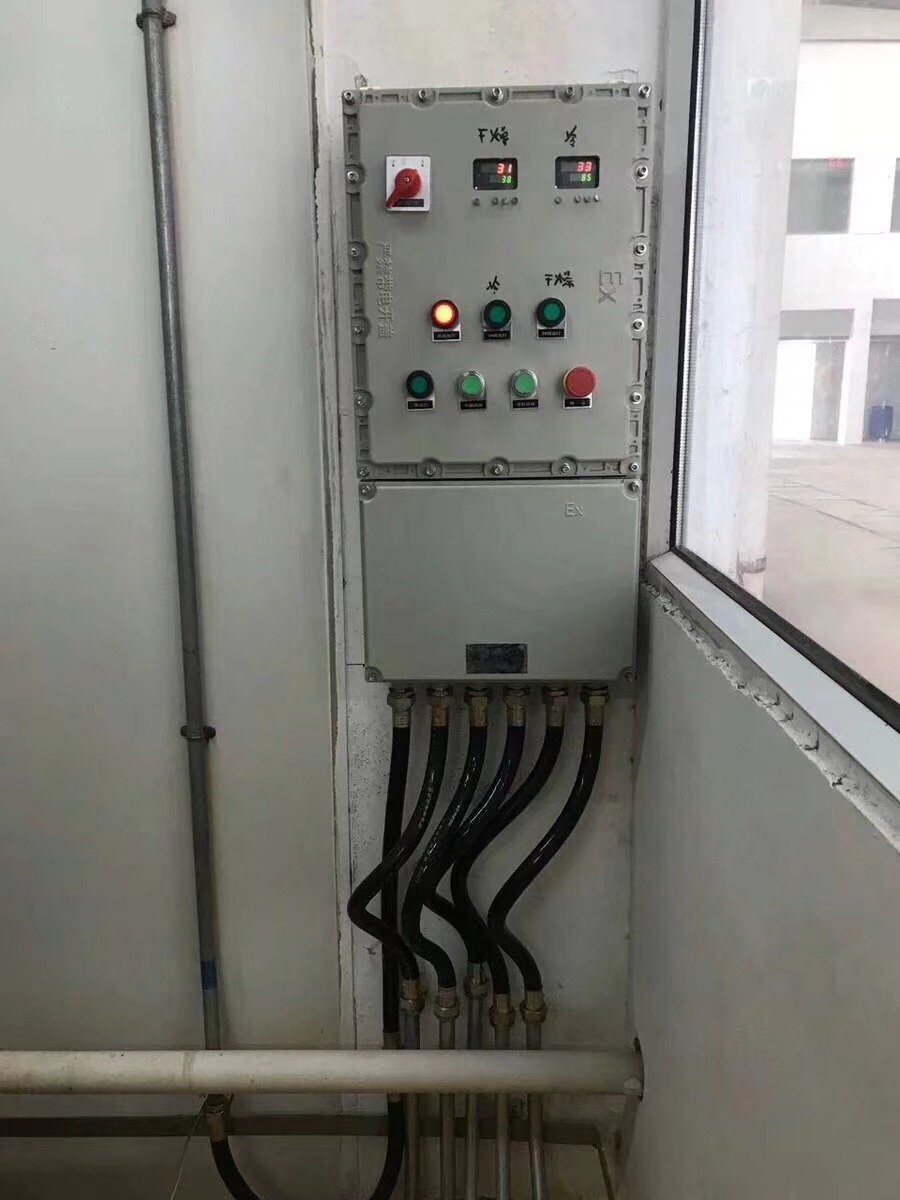 10mm Thick Explosion Proof Flameproof Control Sation Box IP66 Anti Corrsion Customized Cable Entry High Reliability For Airport Gas Staion ZONE1