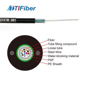 Quality Single Mode Armoured GYXTW Fiber Optic Cable 2 / 4 / 6 / 8 / 12 / 16 / 24 Core wholesale