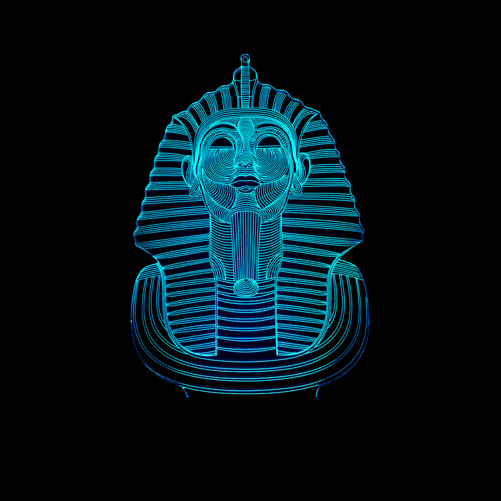 Custom OEM picture logo Sphinx Tourist attraction building 3D night Lights Colorful LED Vision Gift USB Lights