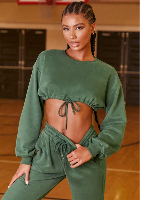 Long Sleeve Sportswear Tracksuits Women Fitness Casual Loose Fitting Tracksuits