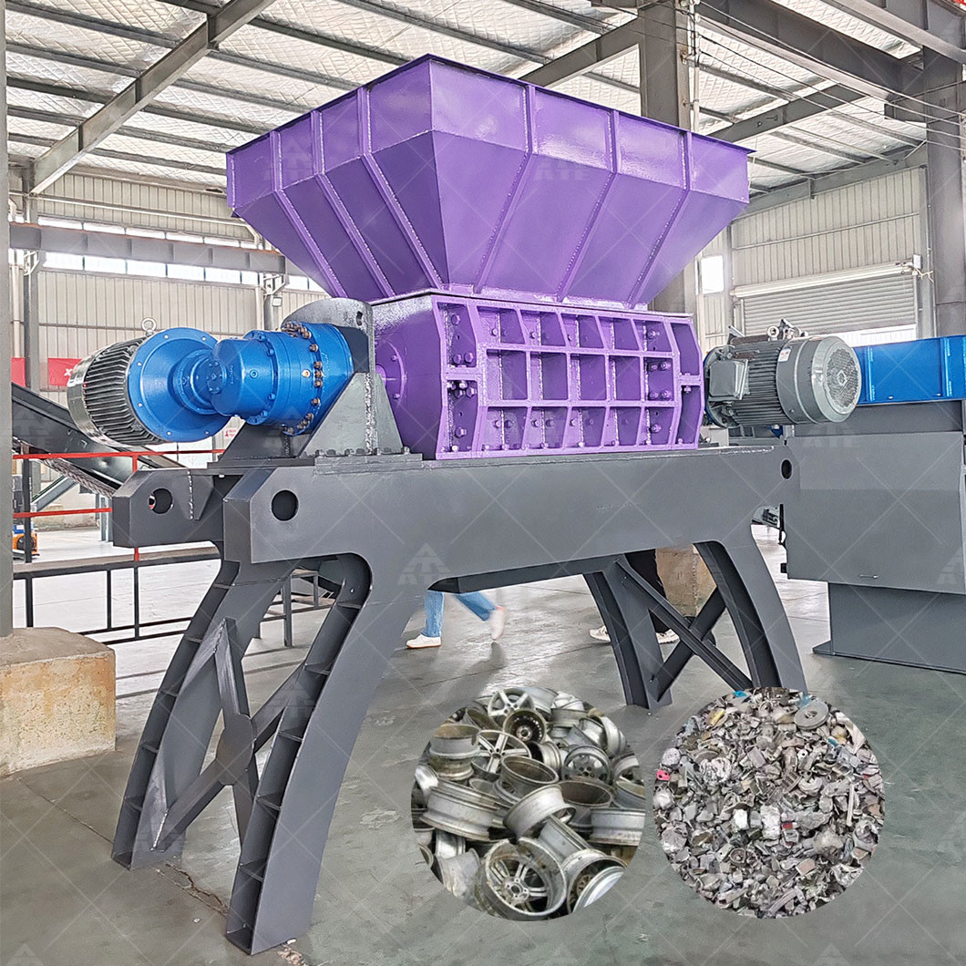 Cast Aluminum Alloy Shredder Machine Aluminum Scrap Crusher Industrial Scrap Shredder For Metal Aluminum Recycling
